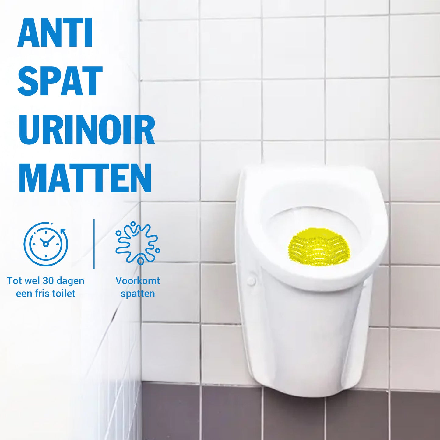 Sweep-it Urinoir Matten – Citroen (5 stuks, Geel)