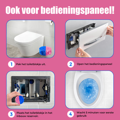 Sweep-it Toiletblokjes Inbouwreservoir – 60 stuks